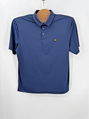 Jack Nicklaus Golf Polo Mens XL Navy Blue Performance Shirt Golden Bear